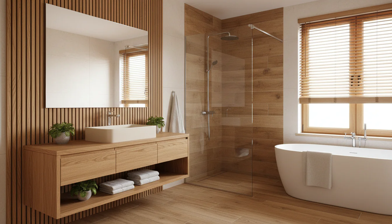 Banheiro amadeirado: projetos para caprichar