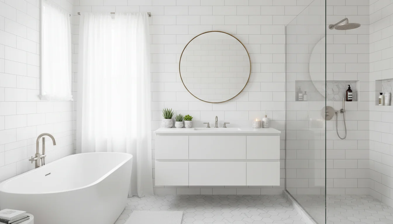 Banheiro branco: decoração possível de ter