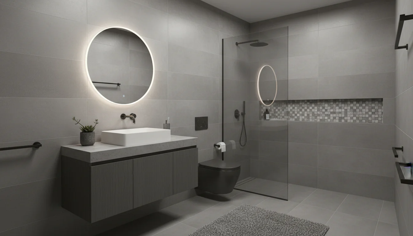 Banheiro cinza: projetos versáteis com a cor