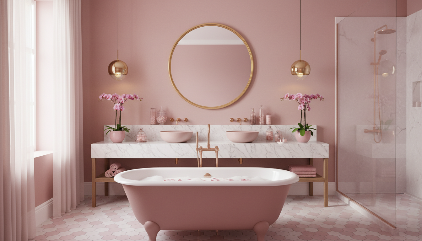 Banheiros rosas: ideias como inspiração