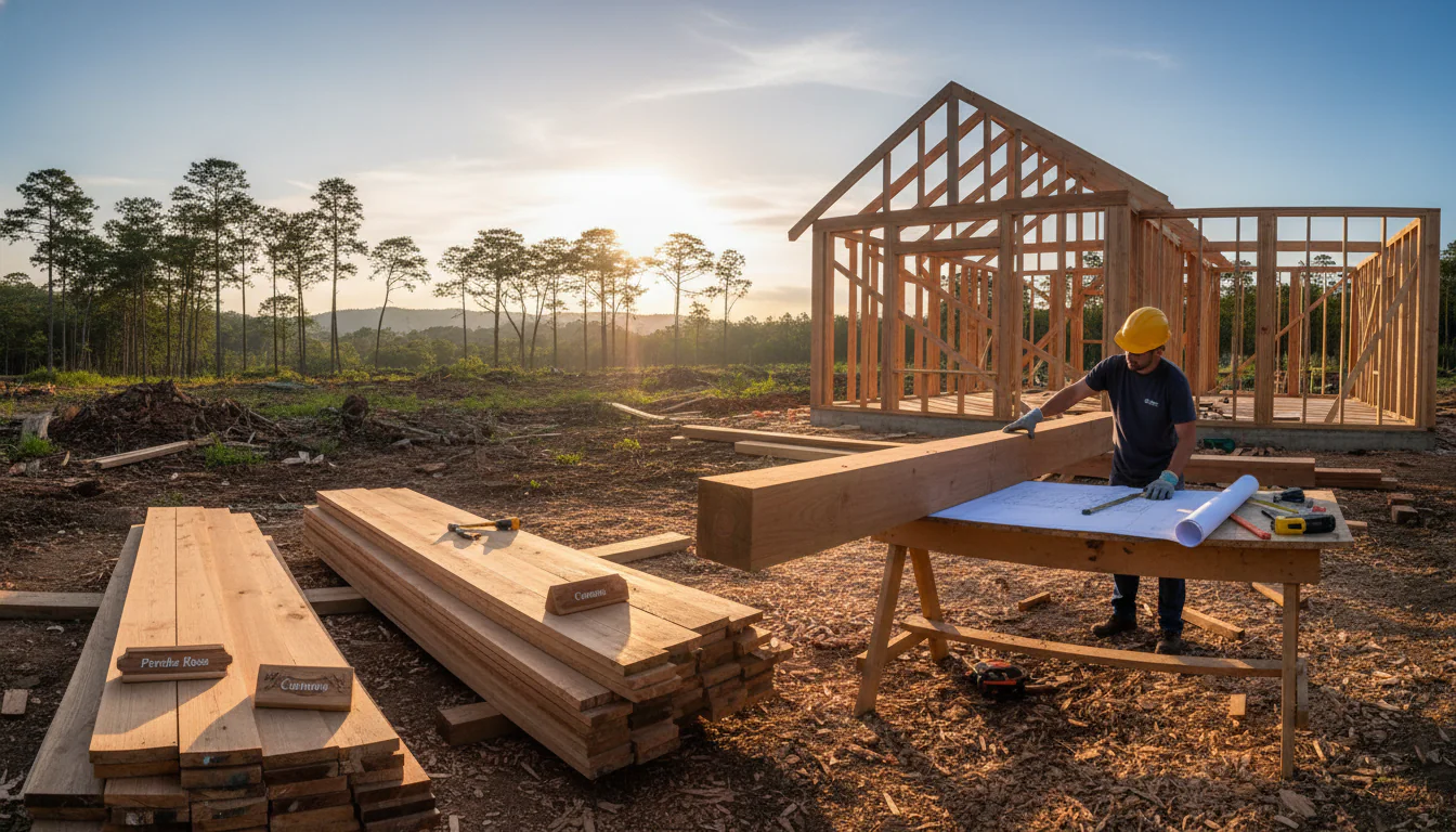 Melhor Madeira para Estrutura de Casa: Guia Completo