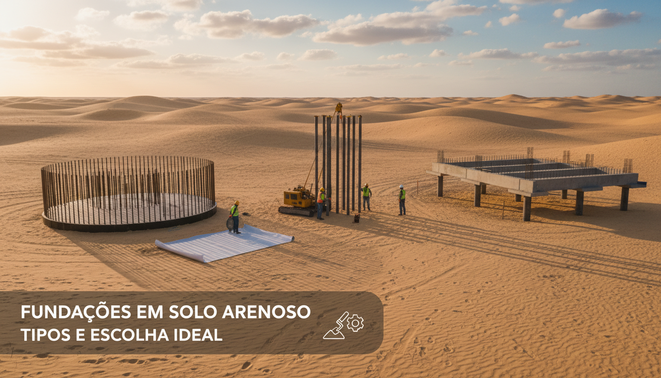 Fundações em Solo Arenoso: Tipos e Escolha Ideal