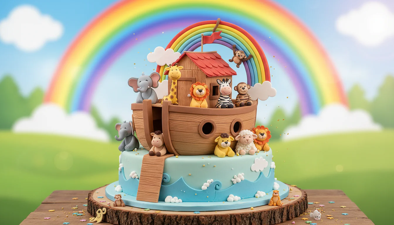 Bolo Arca de Noé: ideias fofas para comemoração