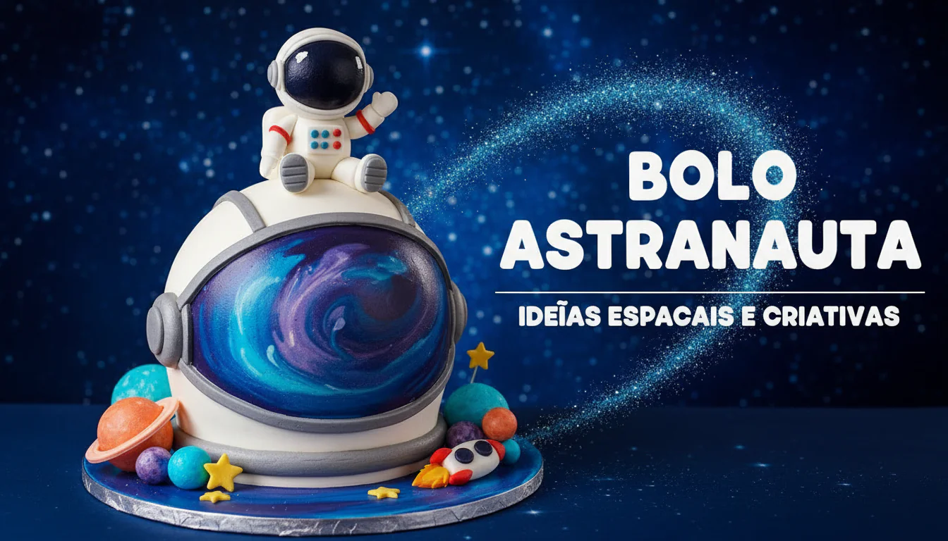 Bolo astronauta: ideias espaciais e criativas