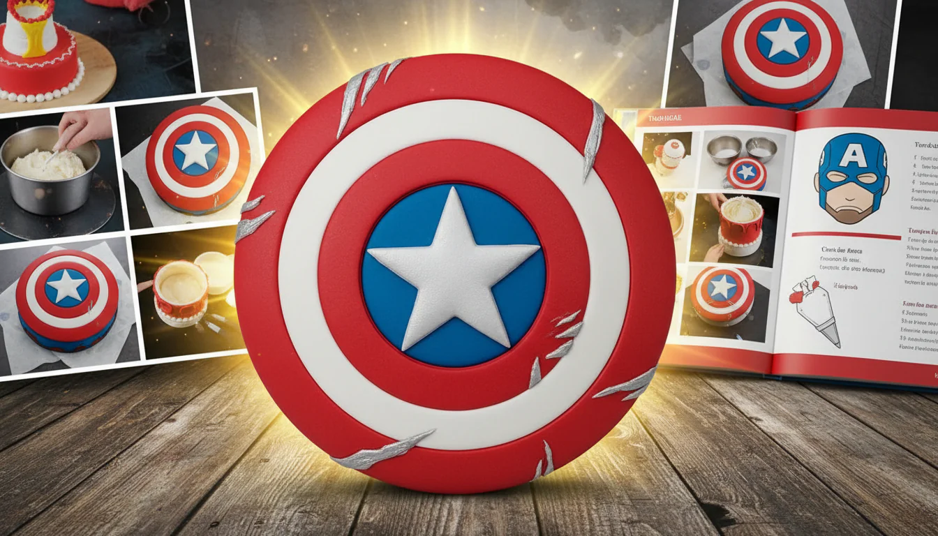 Bolo do Capitão América: fotos e tutoriais poderosos