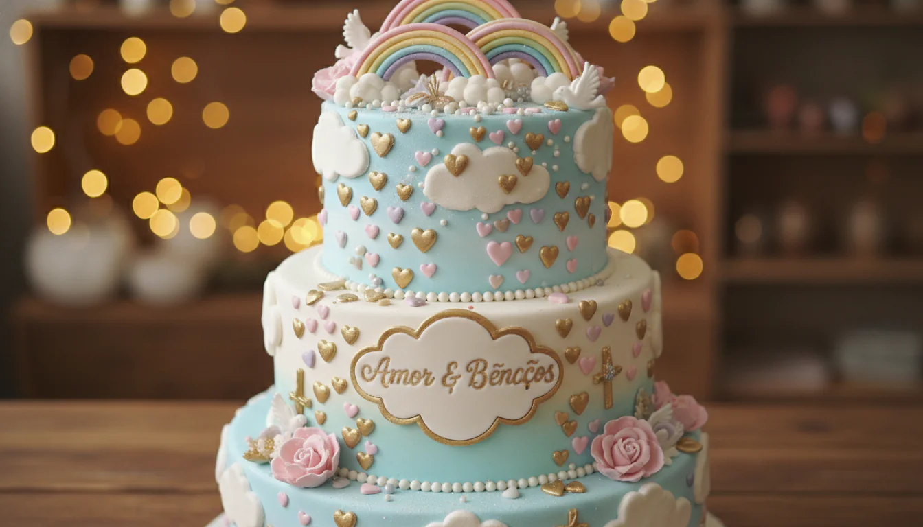 Bolo chuva de benção: opções transbordam amor