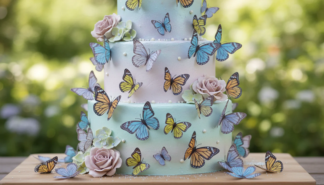 Bolo com borboletas: tutoriais e inspirações