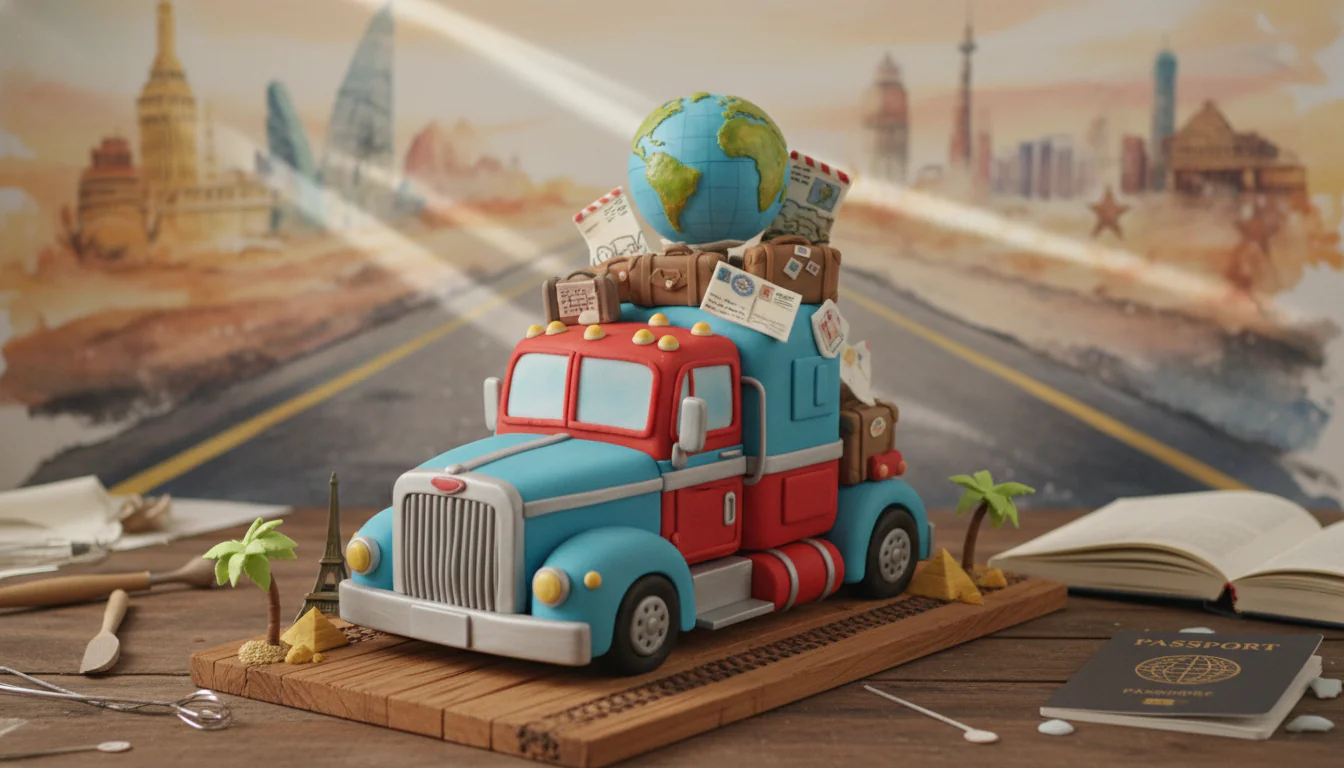 Bolo de caminhão: ideias e tutoriais viajantes