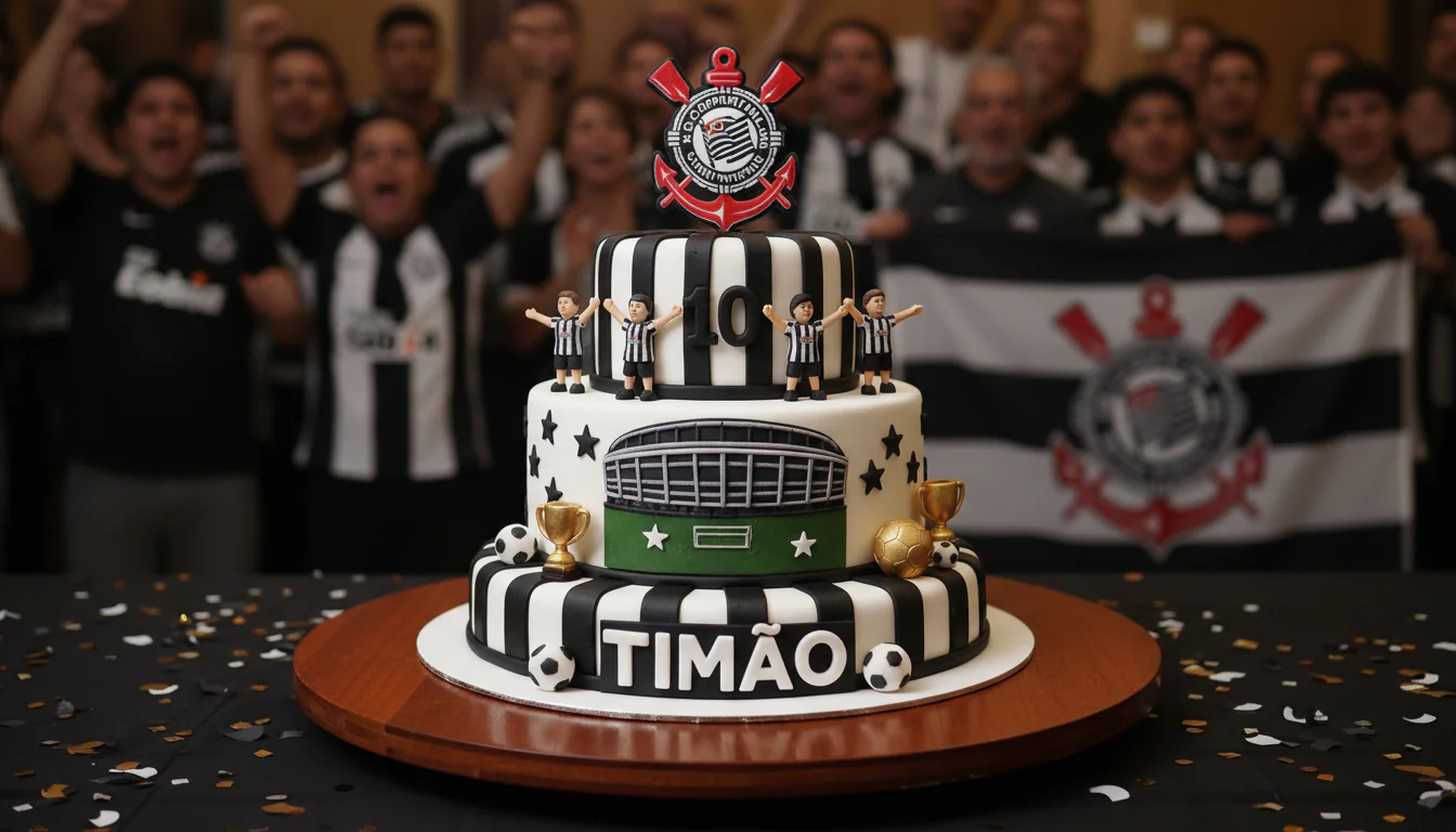 Bolo do Corinthians: ideias incríveis para torcedores