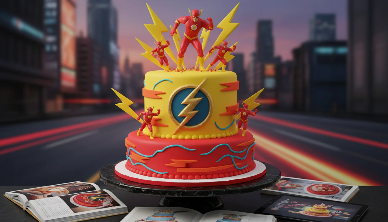 Bolo do Flash: inspirações e tutoriais velozes