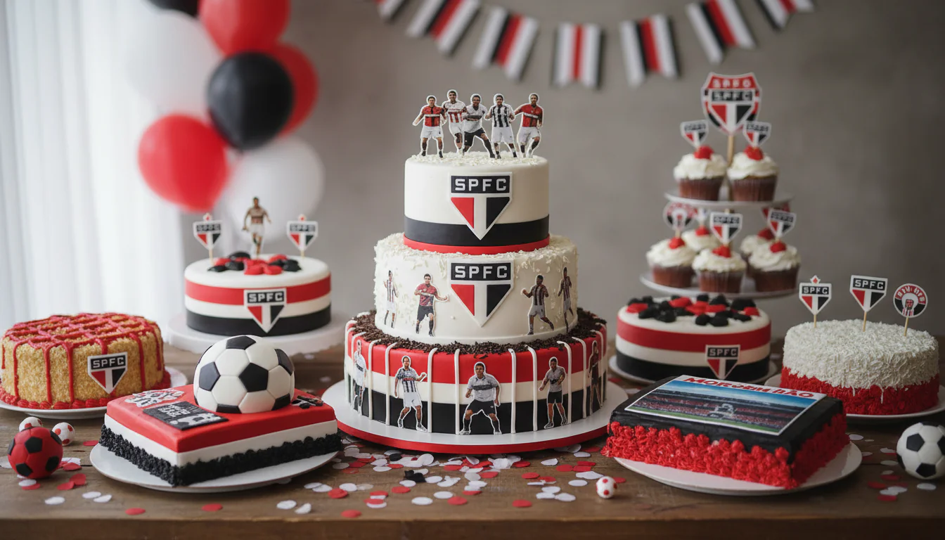 Bolo do São Paulo: modelos e dicas Tricolor