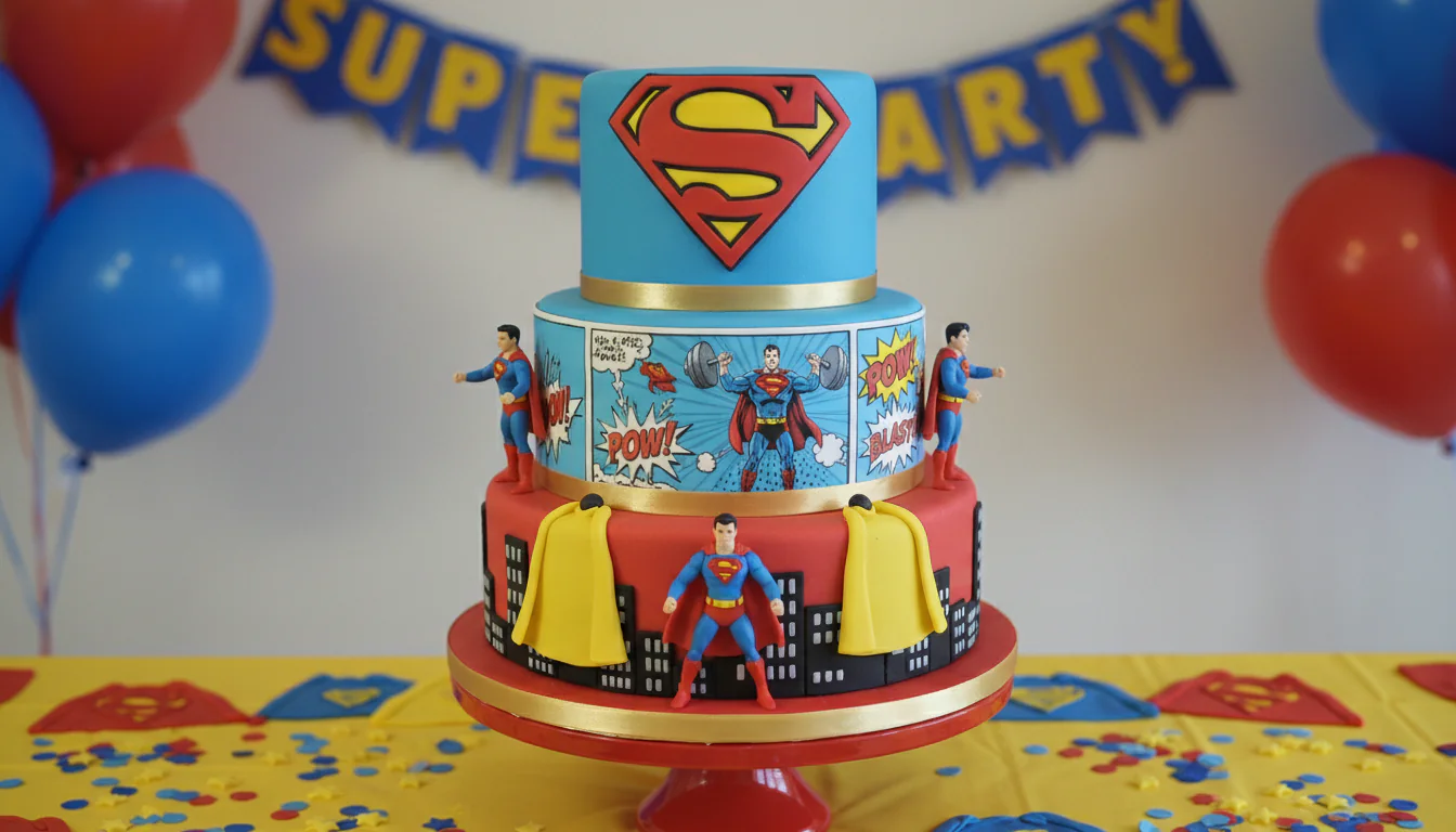 Bolo do Super-Homem: ideias poderosas para festa