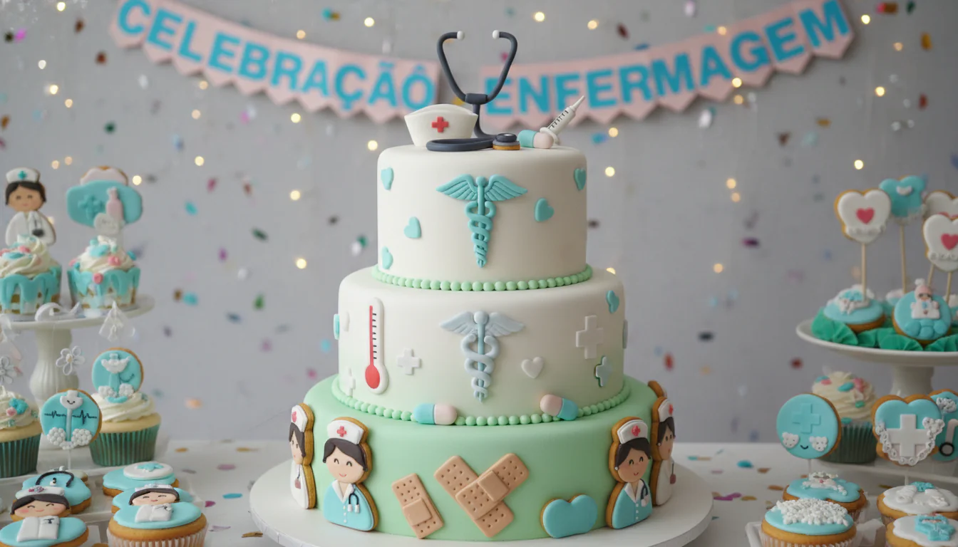 Bolo Enfermagem: ideias para celebrar profissionais
