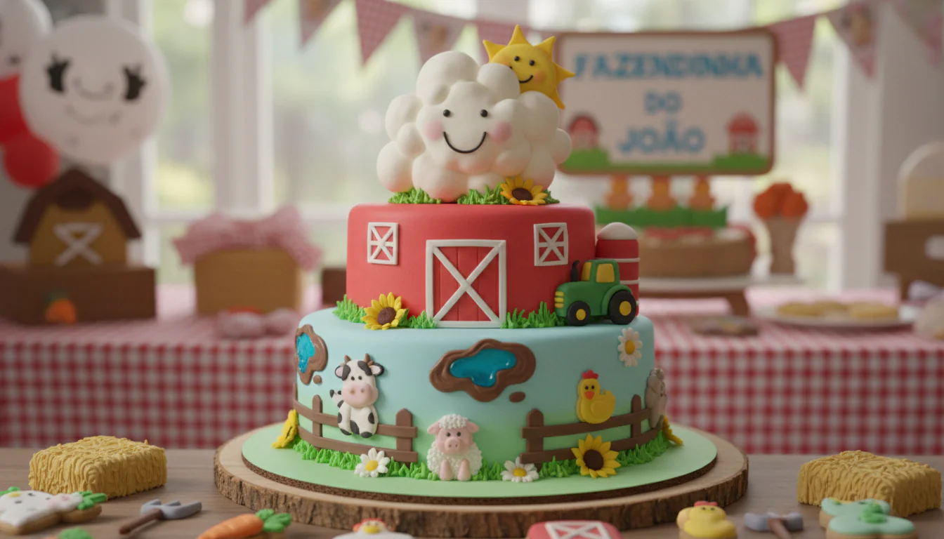 Bolo fazendinha: inspirações doces para pequenos