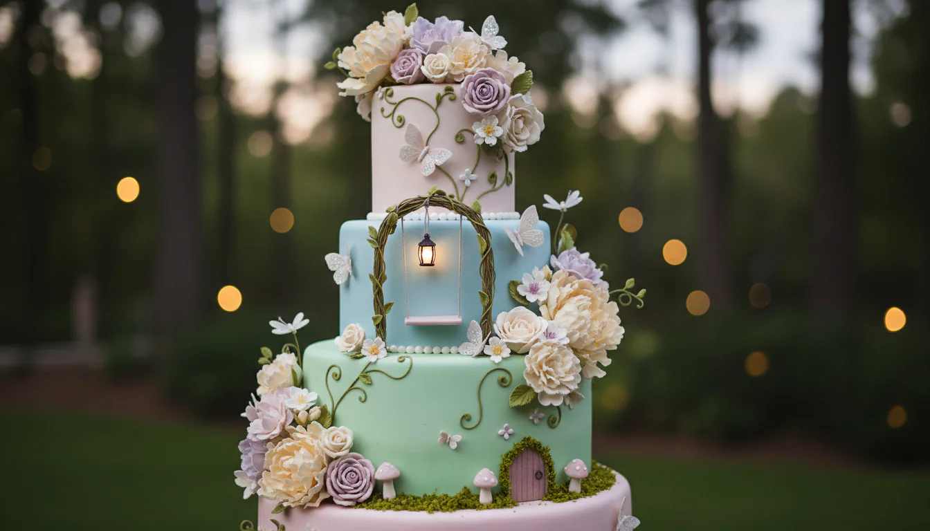 Bolo jardim encantado: inspirações delicadas