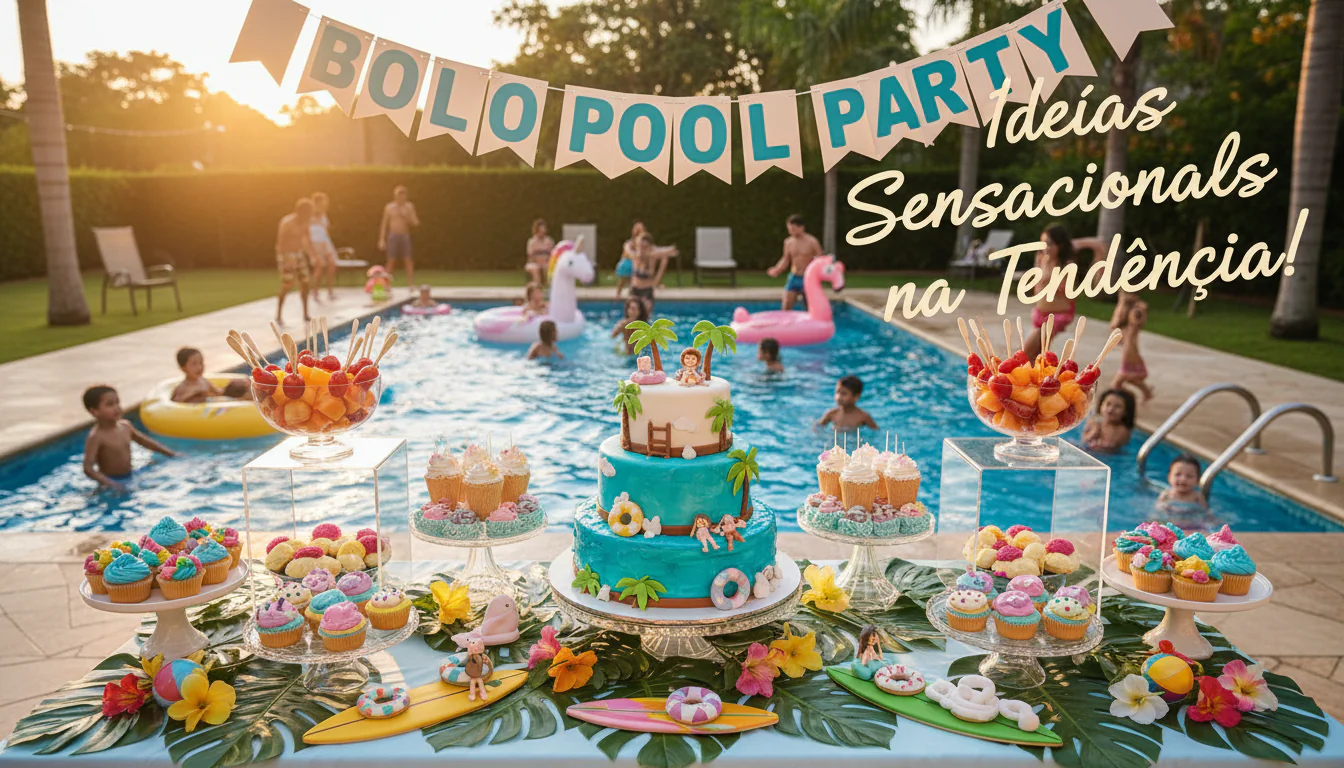 Bolo pool party: ideias sensacionais na tendência