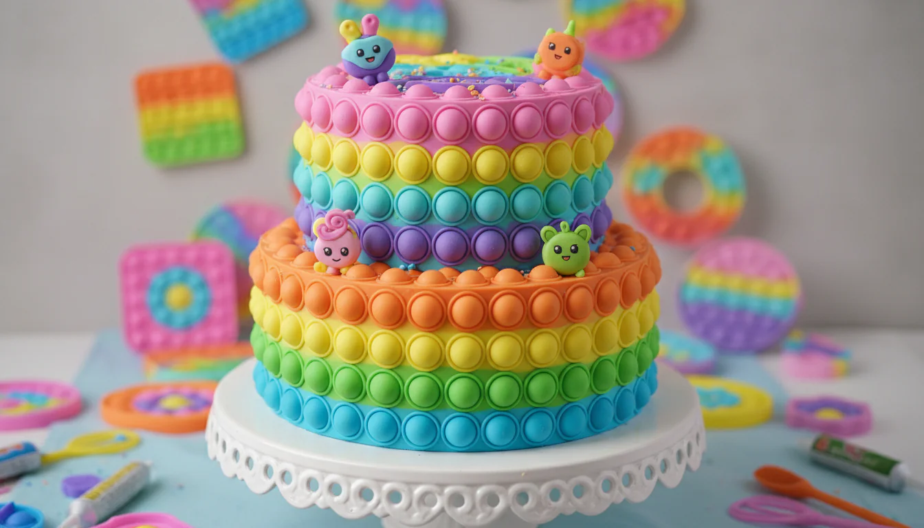 Bolo Pop It: ideias e tutoriais supercoloridos