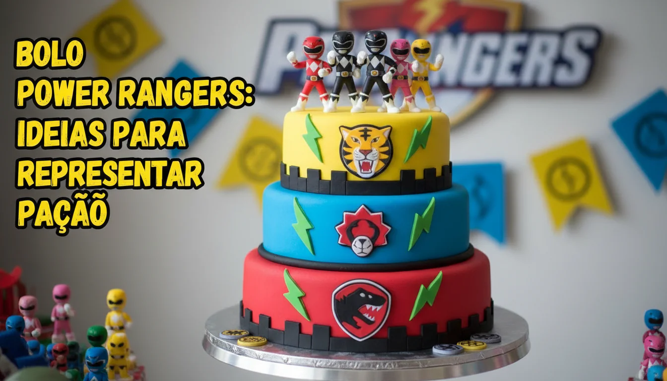 Bolo Power Rangers: ideias para representar paixão