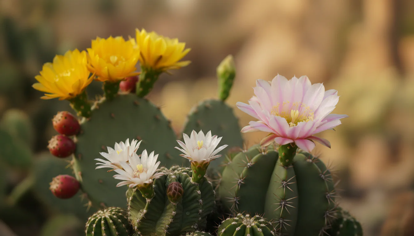 Cacto com flores: espécies ornamentais para cultivar Cacto com flores: espécies ornamentais para cultivar