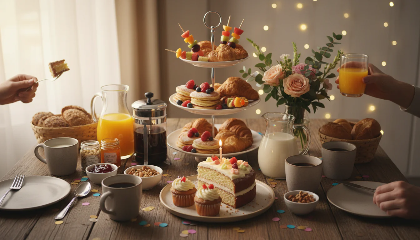Café da manhã de aniversário: o que servir e dicas Café da manhã de aniversário: o que servir e dicas