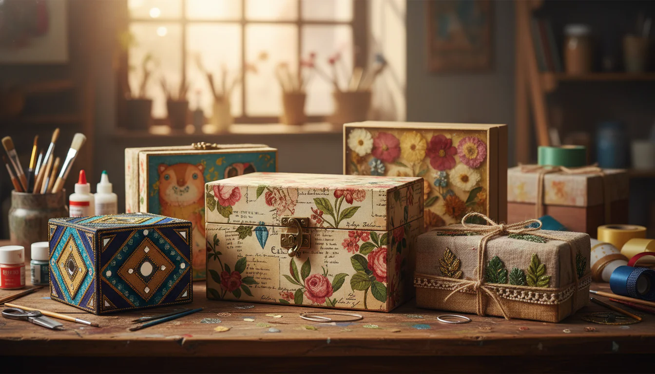 Caixas decoradas: tutoriais e inspirações