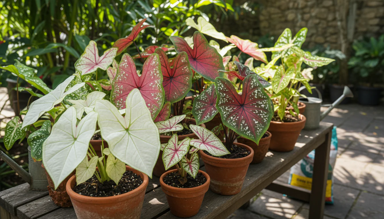 Caladium: tipos e como cultivar a folhagem