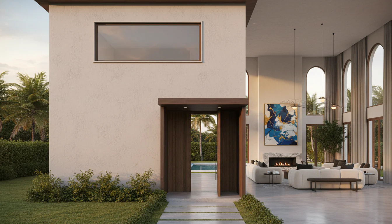 Casa com fachada simples: interior surpreendente