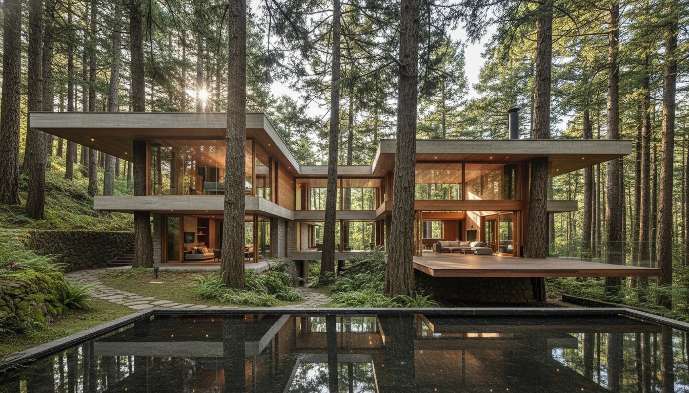 Casa das Araucárias: arquitetura integrada à natureza