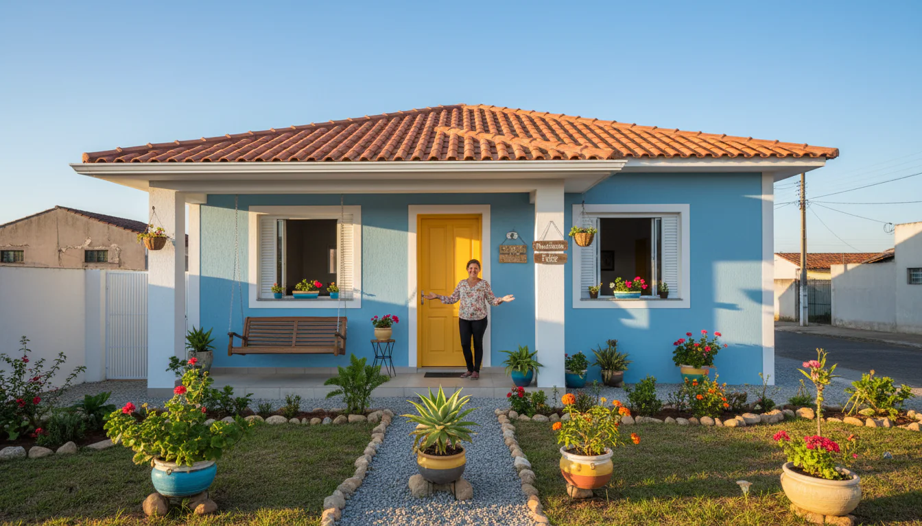 Casa premiada de diarista: reforma com pouco orçamento