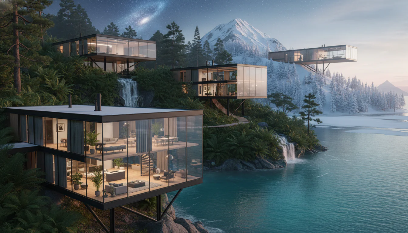 Casas de vidro: projetos espetaculares para contemplar