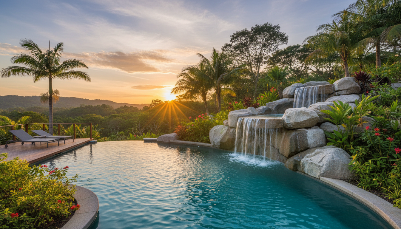 Cascata para piscina: tudo que precisa saber Cascata para piscina: tudo que precisa saber