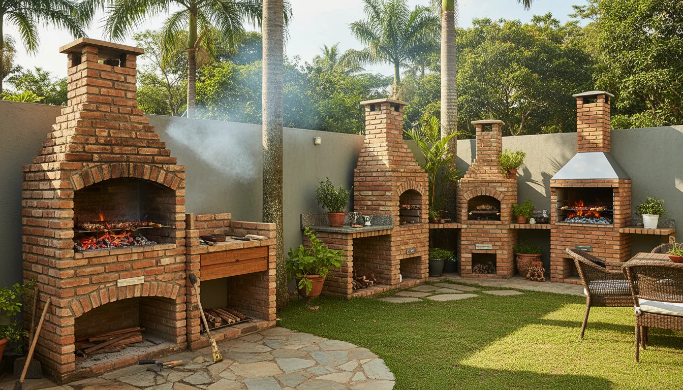 Churrasqueira de tijolo: ideias e como fazer Churrasqueira de tijolo: ideias e como fazer