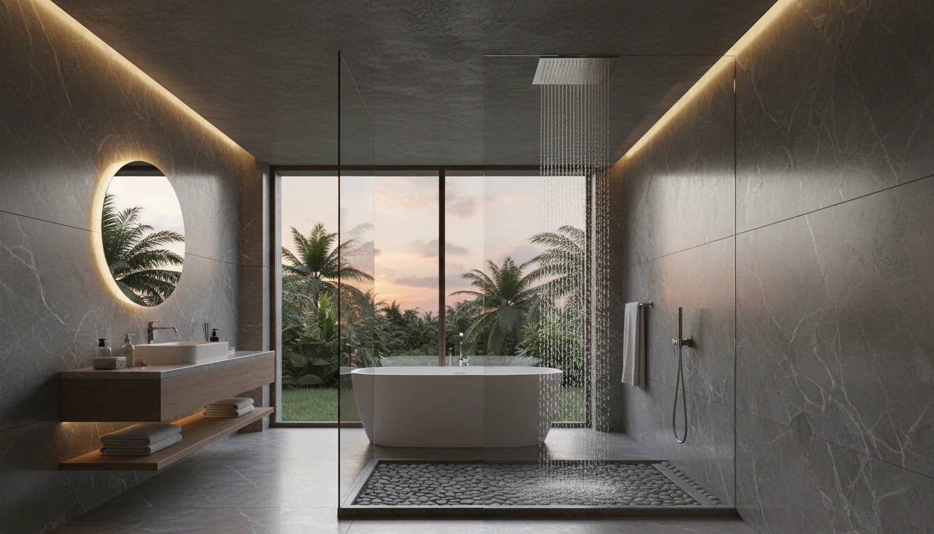 Chuveiros de teto: transformam visual dos banheiros