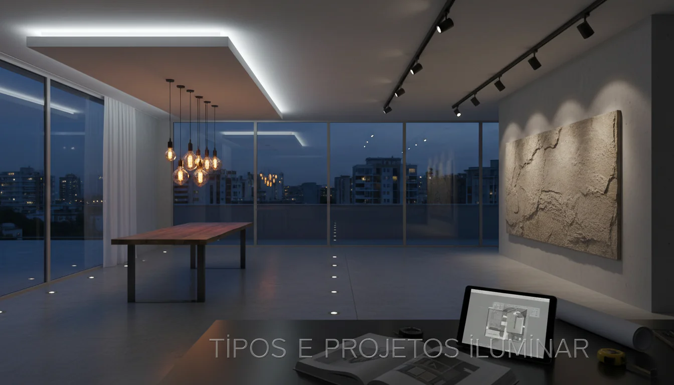tipos e projetos iluminar