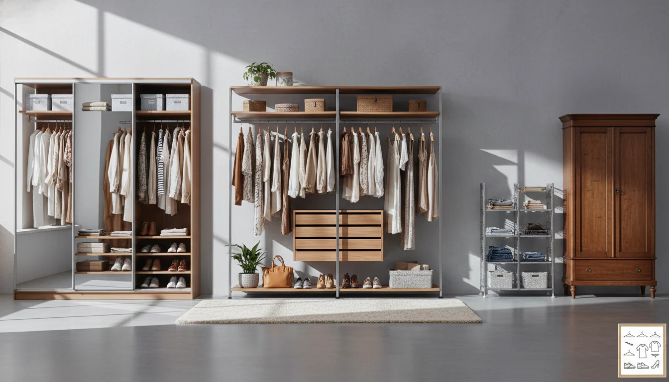 Closet: principais tipos Closet: principais tipos