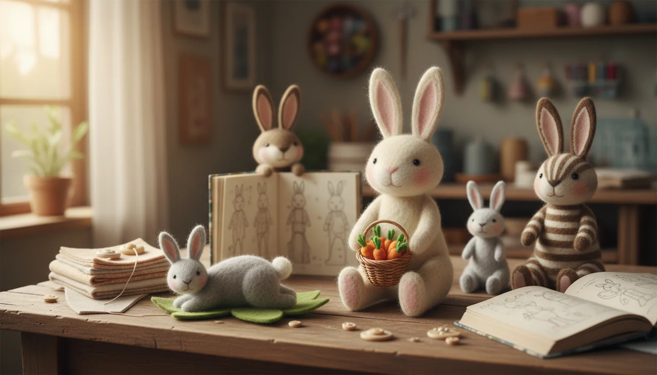 Coelho de feltro: ideias Coelho de feltro: ideias