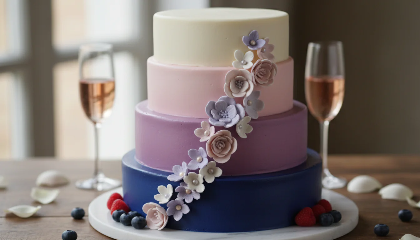 Bolo degradê: inspirações reúnem beleza e sabor Bolo degradê: inspirações reúnem beleza e sabor