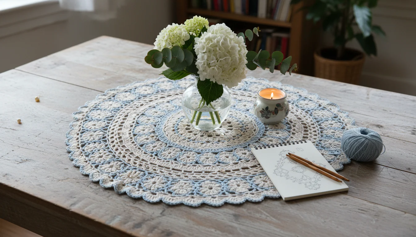 Centro de mesa de crochê: tutoriais e ideias Centro de mesa de crochê: tutoriais e ideias