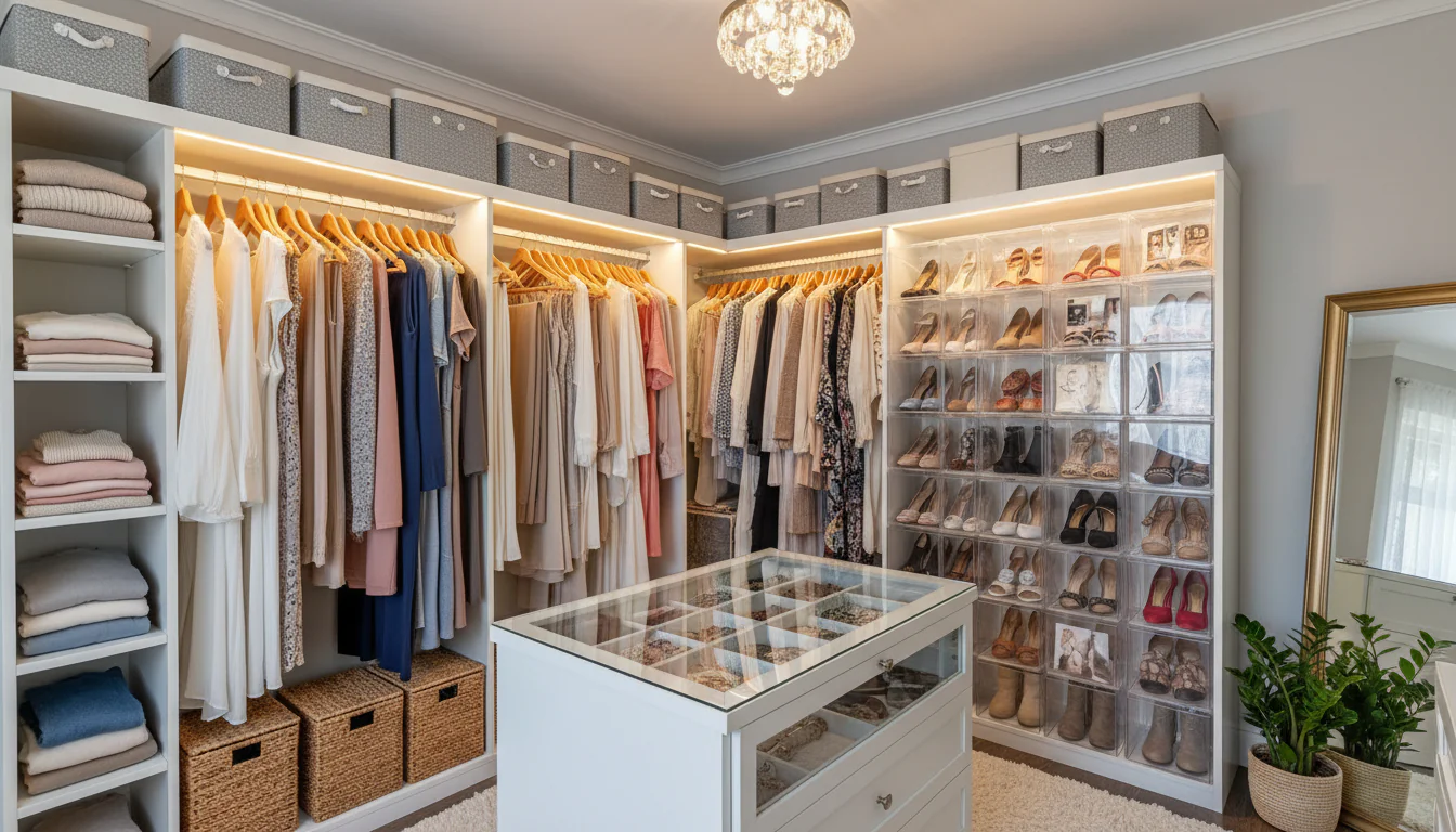 Closet feminino: ideias para organizar roupas Closet feminino: ideias para organizar roupas