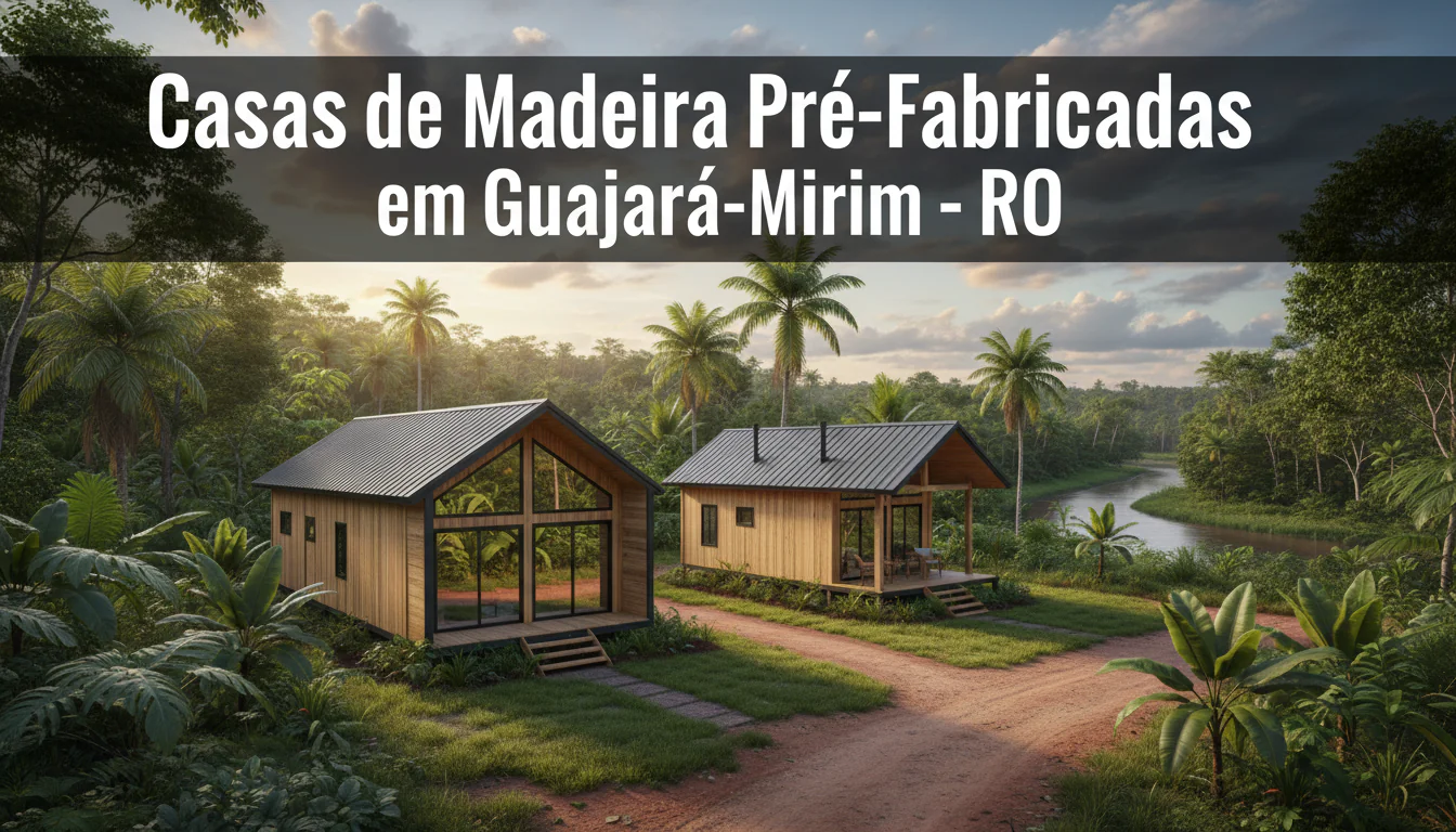 Casas de Madeira Pré-Fabricadas em Guajará-Mirim – RO