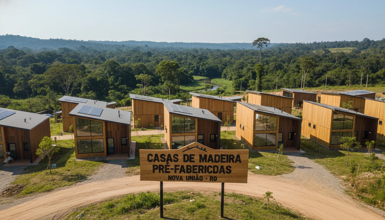 Casas de Madeira Pré-Fabricadas em Nova União – RO Casas de Madeira Pré-Fabricadas em Nova União – RO