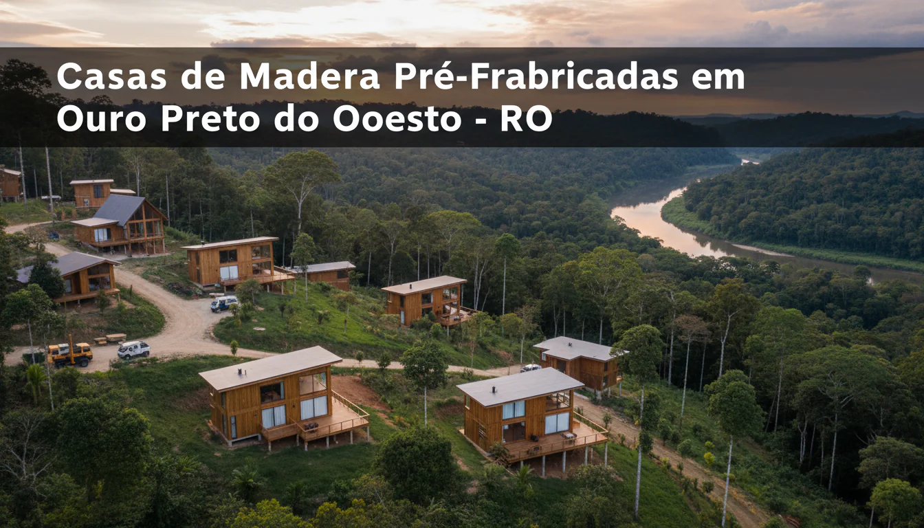 Casas de Madeira Pré-Fabricadas em Ouro Preto do Oeste – RO Casas de Madeira Pré-Fabricadas em Ouro Preto do Oeste – RO