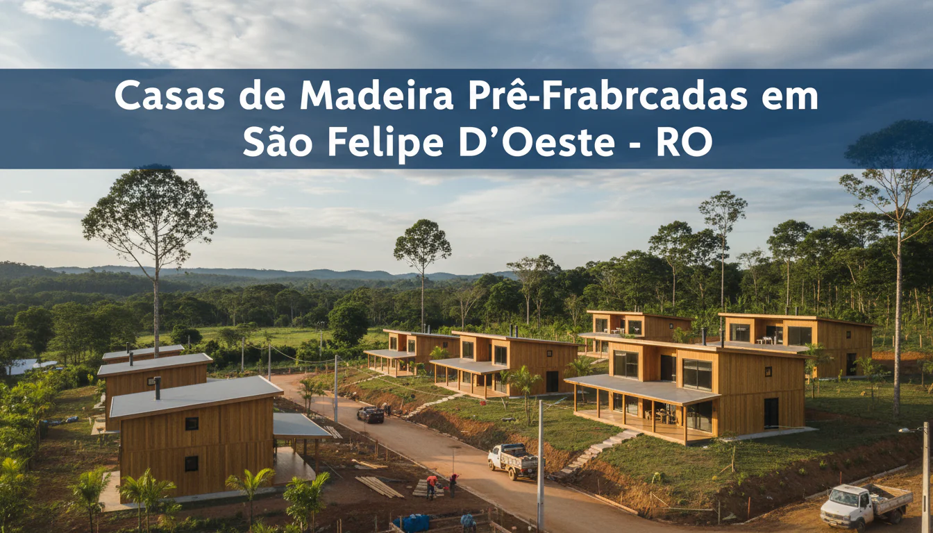Casas de Madeira Pré-Fabricadas em São Felipe DʼOeste – RO Casas de Madeira Pré-Fabricadas em São Felipe DʼOeste – RO