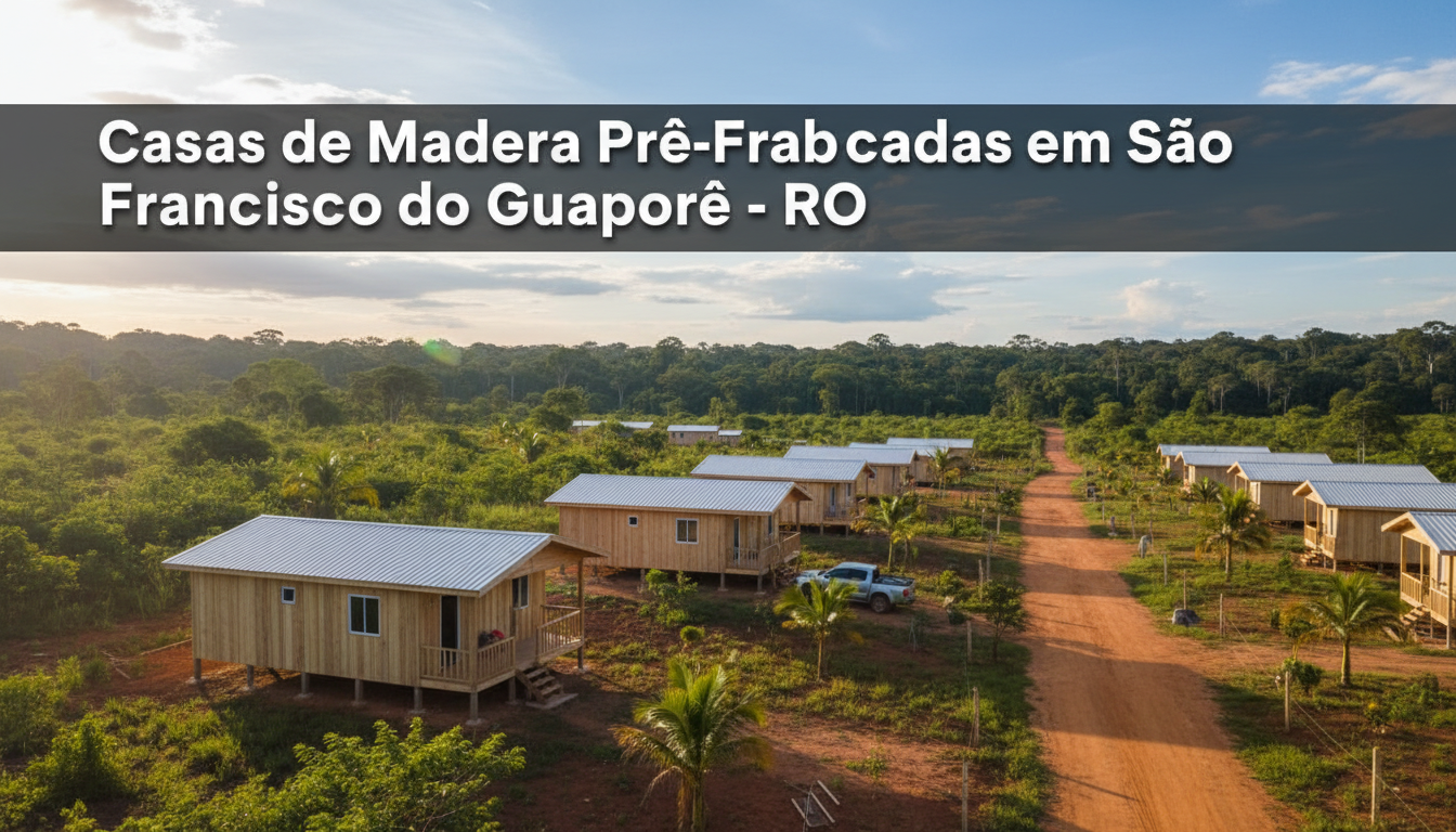 Casas de Madeira Pré-Fabricadas em São Francisco do Guaporé – RO Casas de Madeira Pré-Fabricadas em São Francisco do Guaporé – RO