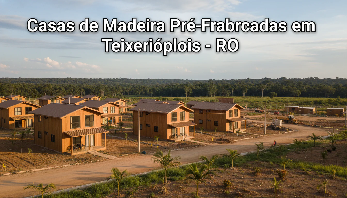 Casas de Madeira Pré-Fabricadas em Teixeirópolis – RO Casas de Madeira Pré-Fabricadas em Teixeirópolis – RO