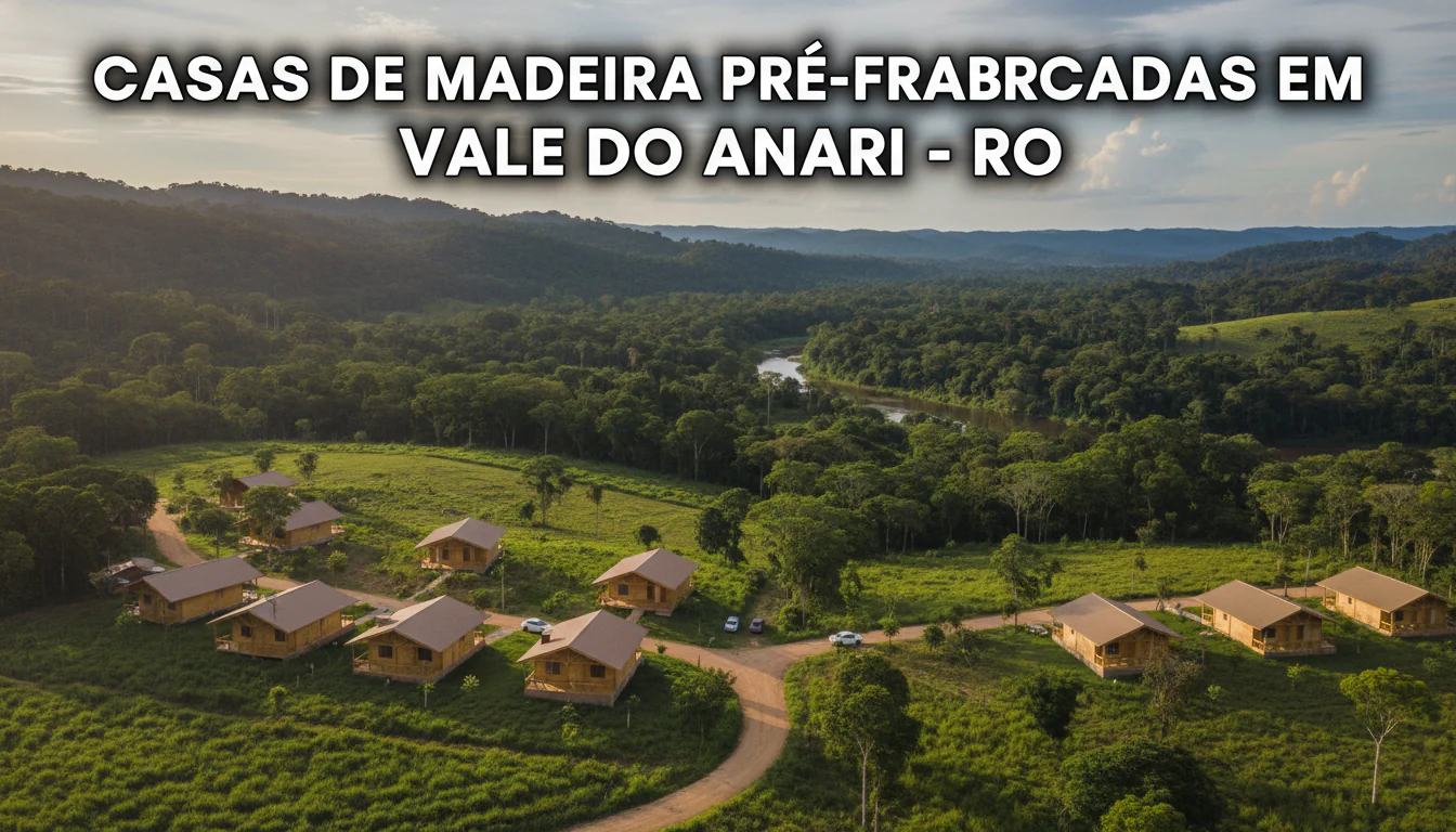 Casas de Madeira Pré-Fabricadas em Vale do Anari – RO