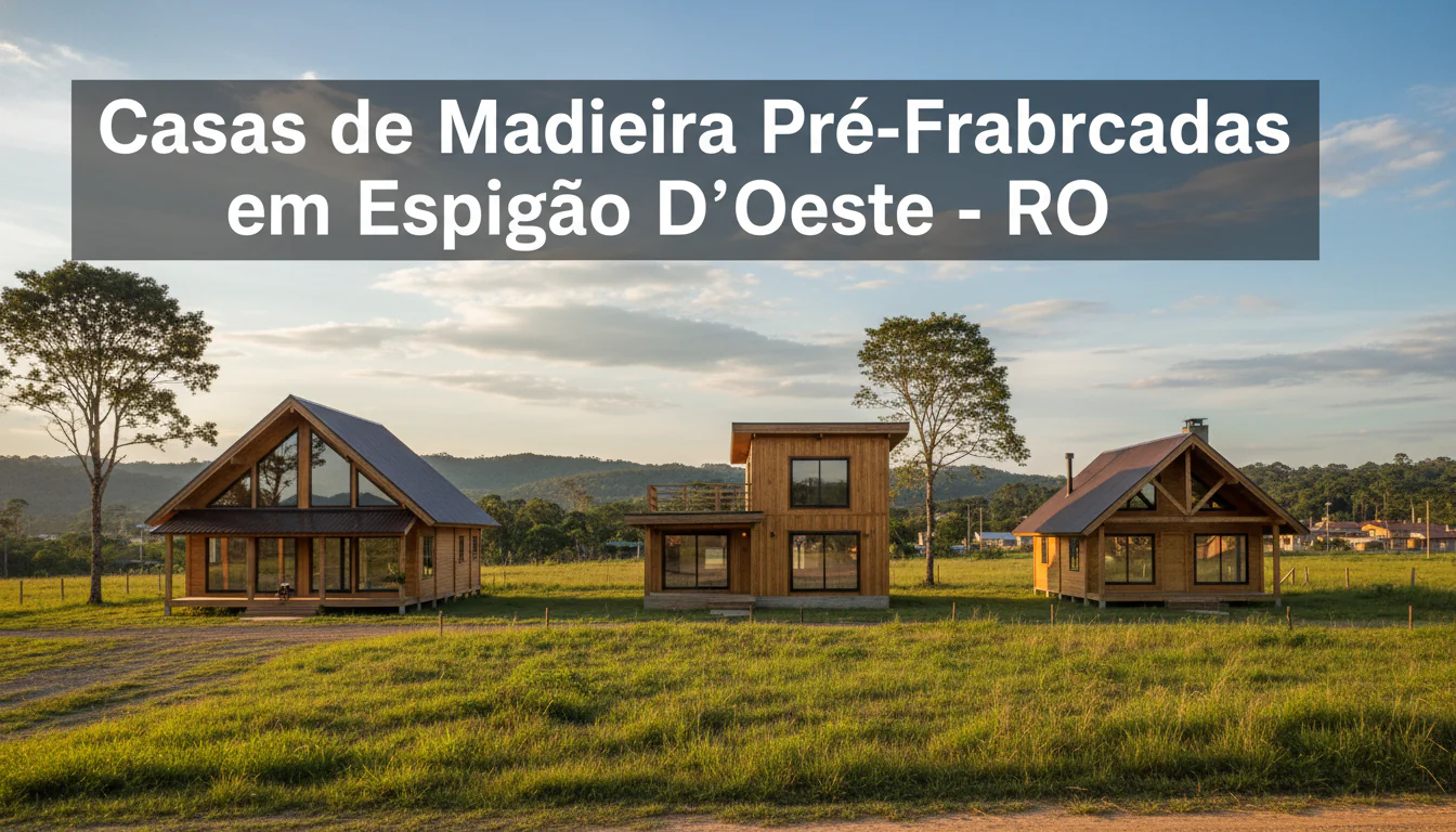 Casas de Madeira Pré-Fabricadas em Espigão DʼOeste – RO