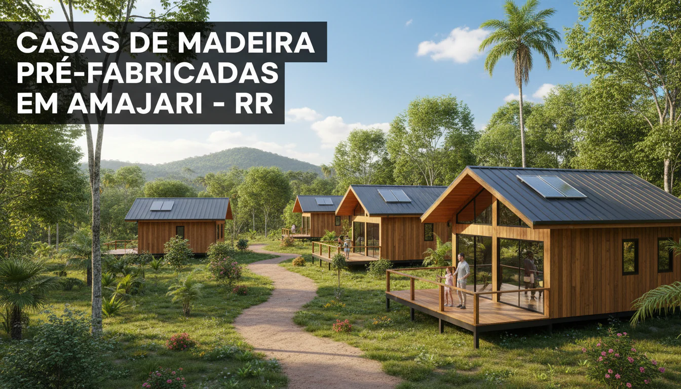 Casas de Madeira Pré-Fabricadas em Amajari – RR