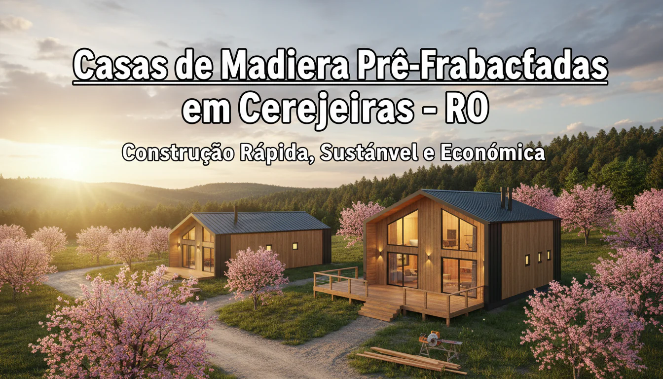 Casas de Madeira Pré-Fabricadas em Cerejeiras – RO