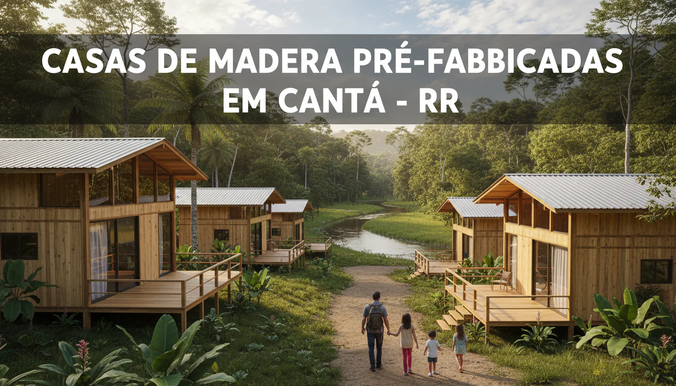Casas de Madeira Pré-Fabricadas em Cantá – RR